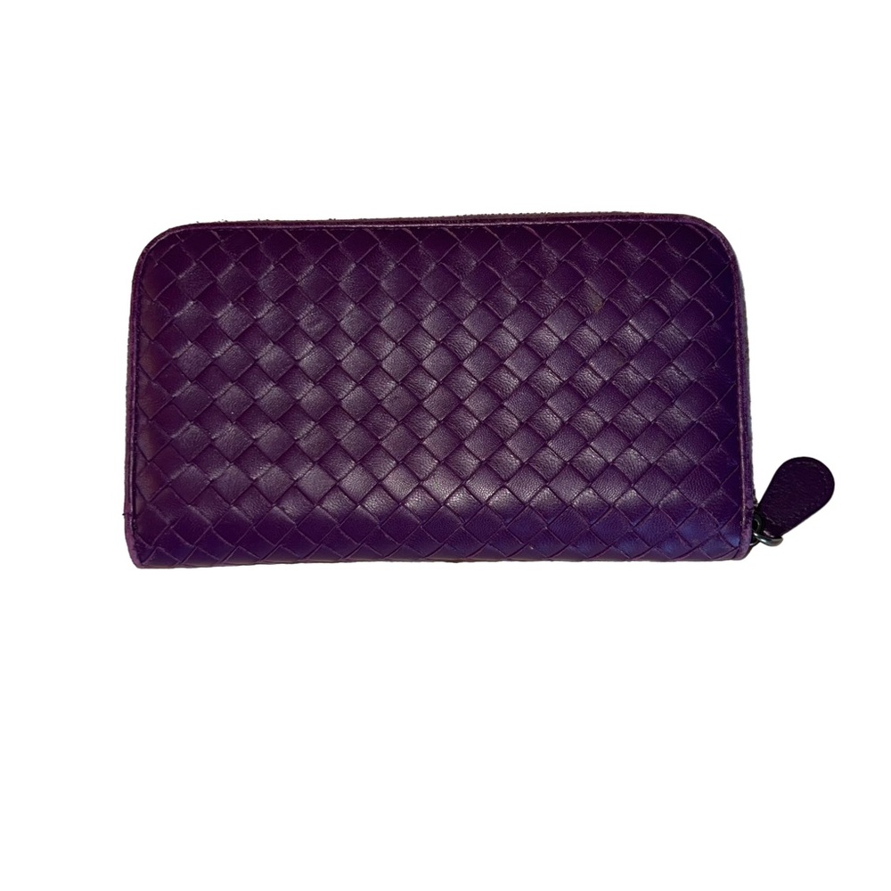 BOTTEGA VENETA Intrecciato Weave Lambskin Continental Wallet